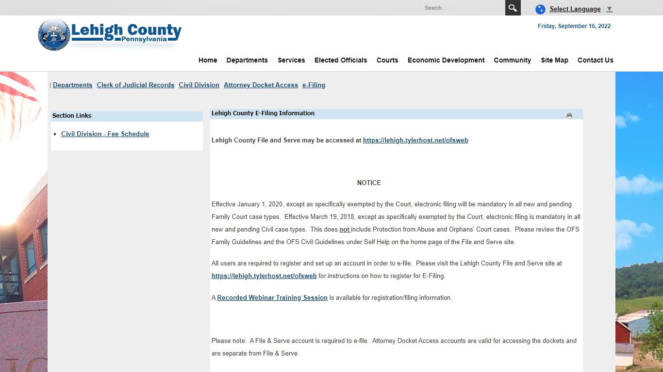 e-Filing - Lehigh County, Pennsylvania